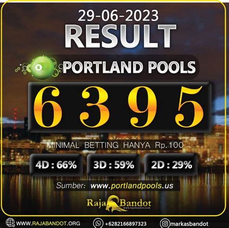 pengeluaran portland tercepat|RajaBandot .
